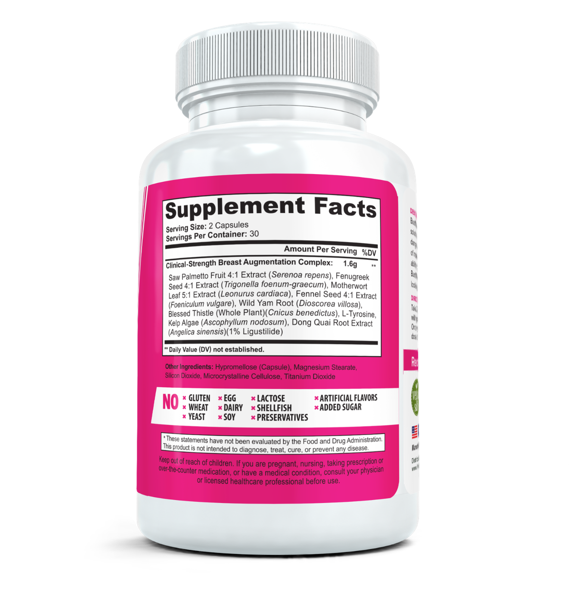 BustMaxx Breast Enhancement Capsules label